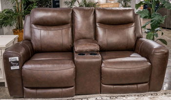 Gravier - Power Reclining Loveseat With Console / Adjustable Headrest - Cordova - Roberts Furniture & Mattress (Yorktown, VA)