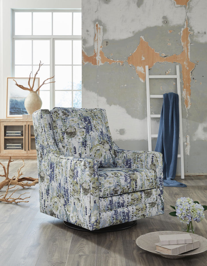 Dustinford - Swivel Glider Accent Chair - Multi - Roberts Furniture & Mattress (Yorktown, VA)