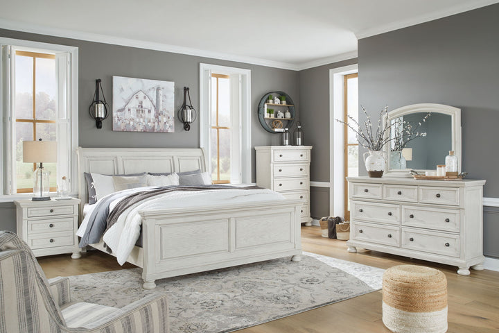 Robbinsdale - Sleigh Bed Set - Roberts Furniture & Mattress (Yorktown, VA)