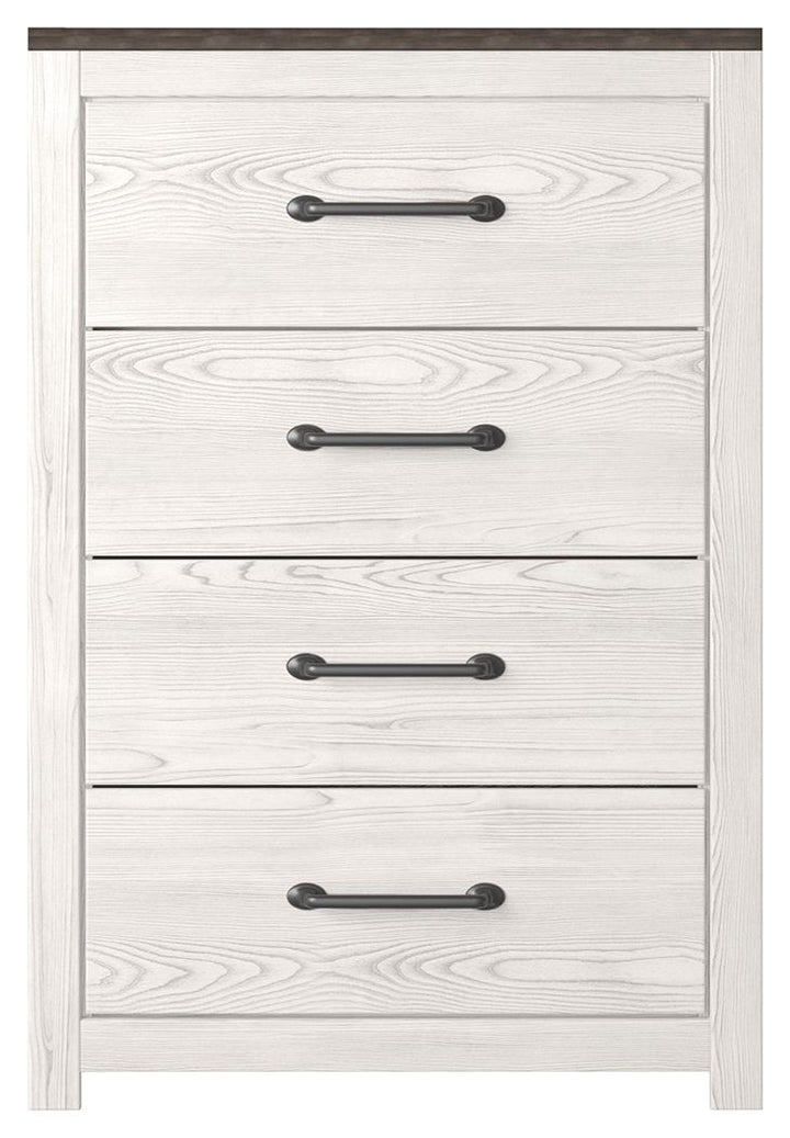 Gerridan - Four Drawer Chest - White / Gray
