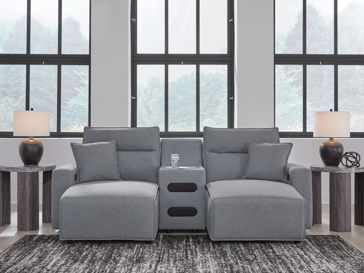 ModMax II - Salt And Pepper - Reclining Sectional