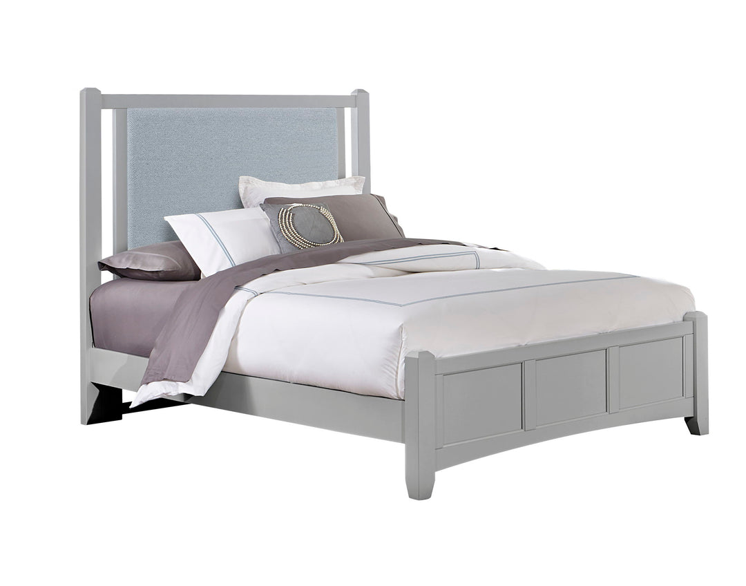 Bonanza - Ocean Blue Upholstered Bed With Mansion Footboard - Roberts Furniture & Mattress (Yorktown, VA)