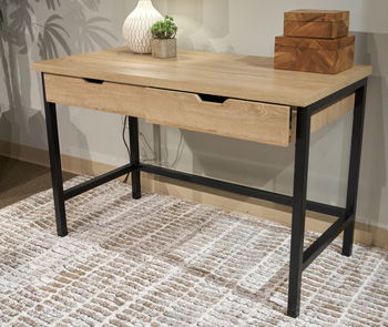 Vine Valley - Home Office Desk - Light Brown - Roberts Furniture & Mattress (Yorktown, VA)