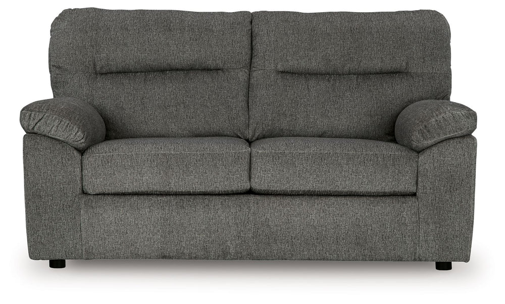 Bindura - Loveseat - Mineral - Roberts Furniture & Mattress (Yorktown, VA)