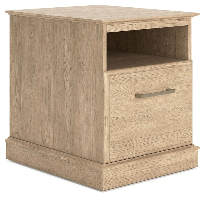 Elmferd - File Cabinet - Light Brown