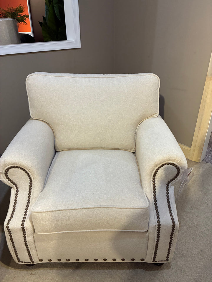 Lancer Sofa and Chair Set - Lambswool Ivory - Floor Model