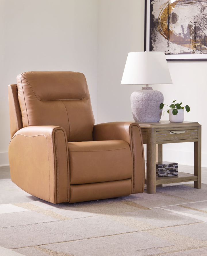 Tryanny - Power Recliner/ Adj Headrest - Butterscotch