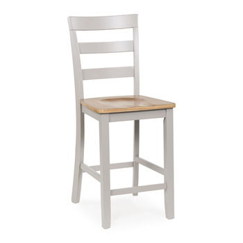Harperfeld - Barstool (Set of 2) - Natural / Gray - Roberts Furniture & Mattress (Yorktown, VA)