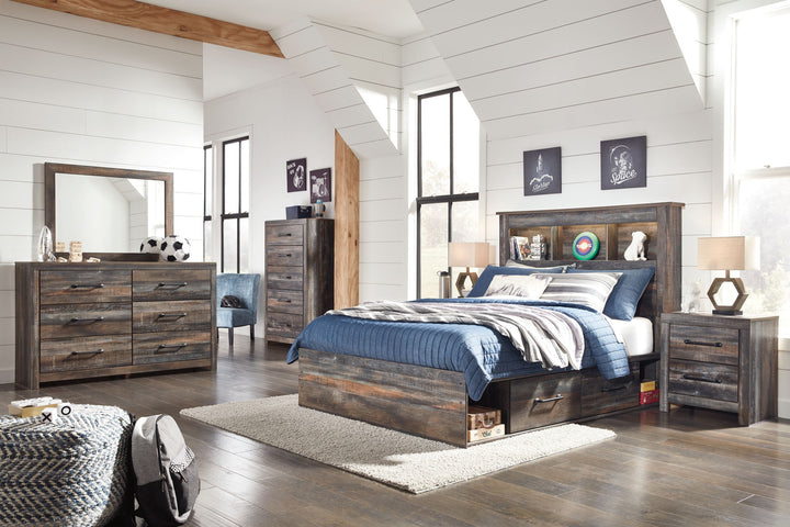 Drystan - Bookcase Bed With Storage Set - Roberts Furniture & Mattress (Yorktown, VA)