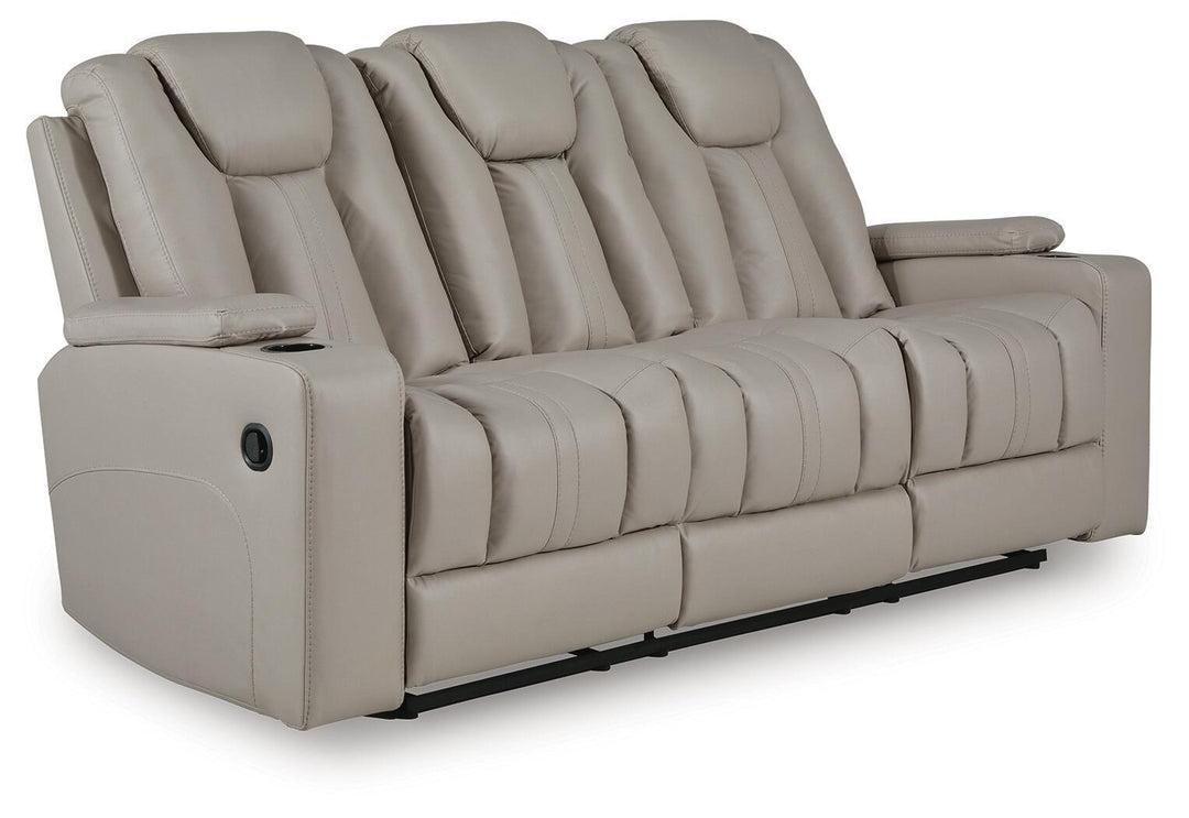 Elevate Edges - Reclining Sofa With Drop Down Table - Coin - Roberts Furniture & Mattress (Yorktown, VA)