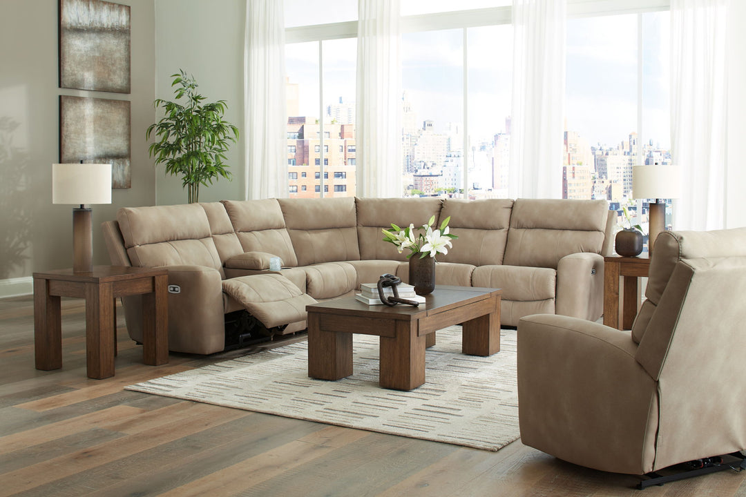 Next-Gen Durapella - Power Reclining Sectional Set - Roberts Furniture & Mattress (Yorktown, VA)