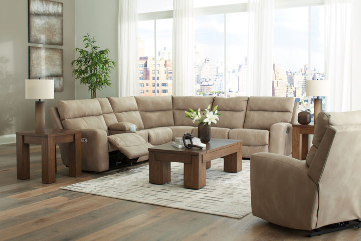 Next-Gen Durapella - Power Reclining Sectional Set - Roberts Furniture & Mattress (Yorktown, VA)