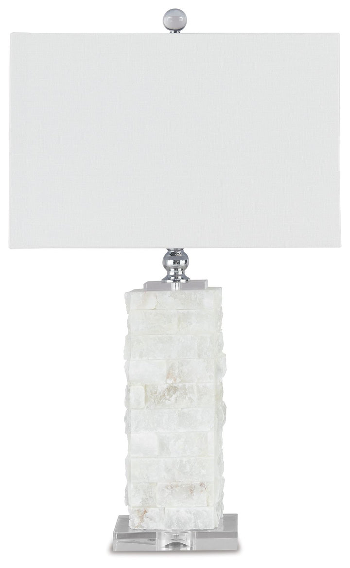 Malise - Alabaster Table Lamp  - White