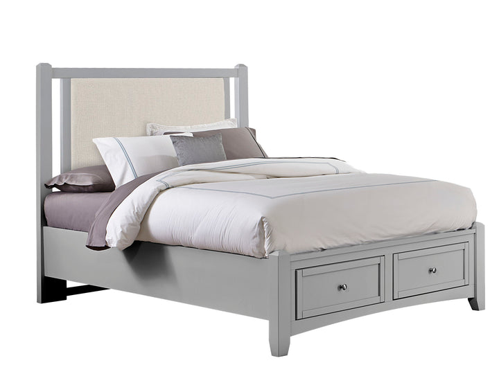 Bonanza - Linen Upholstered Bed With Storage Footboard - Roberts Furniture & Mattress (Yorktown, VA)