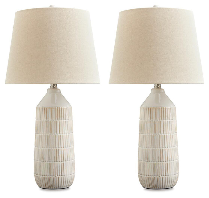 Willport - Ceramic Table Lamp (Set of 2) - Off White