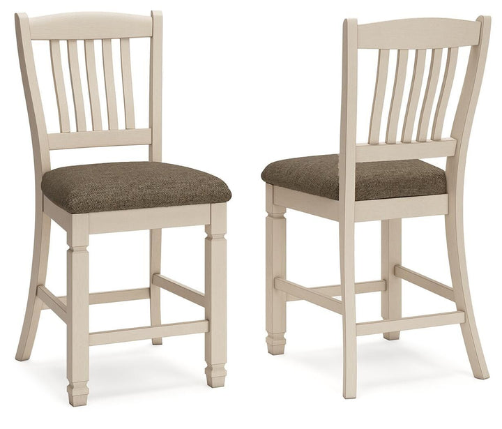 Bolanburg - Upholstered Barstool (Set of 2) - Beige - Roberts Furniture & Mattress (Yorktown, VA)
