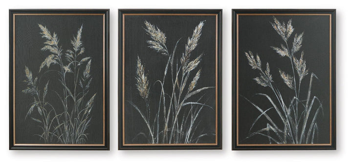 Janisburg - Wall Art Set (Set of 3) - Black / White / Brown