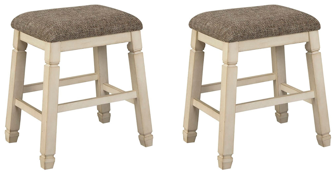 Bolanburg - Upholstered Stool (Set of 2) - Beige - Roberts Furniture & Mattress (Yorktown, VA)
