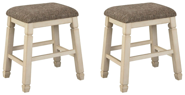 Bolanburg - Upholstered Stool (Set of 2) - Beige - Roberts Furniture & Mattress (Yorktown, VA)