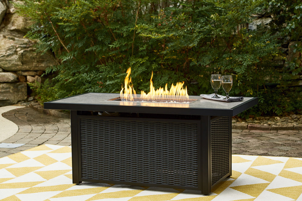 Beachcroft - Rectangular Fire Pit Table - Roberts Furniture & Mattress (Yorktown, VA)