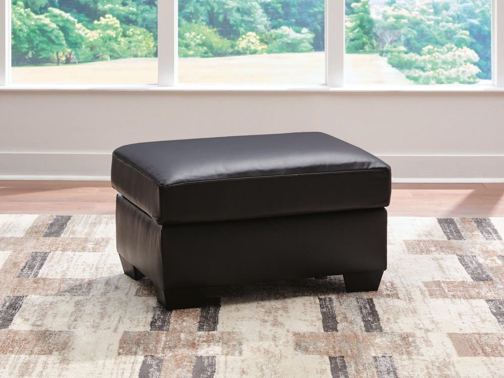 Glennbre - Ottoman - Midnight - Roberts Furniture & Mattress (Yorktown, VA)
