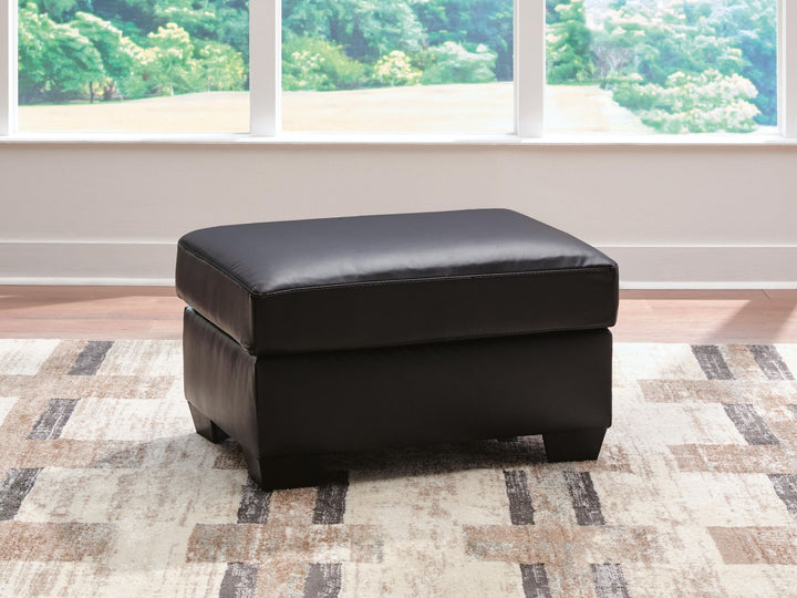 Glennbre - Ottoman - Midnight - Roberts Furniture & Mattress (Yorktown, VA)