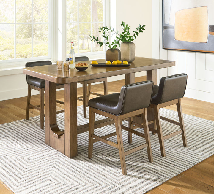 Cabalynn - Rectangular Dining Room Counter Table Set