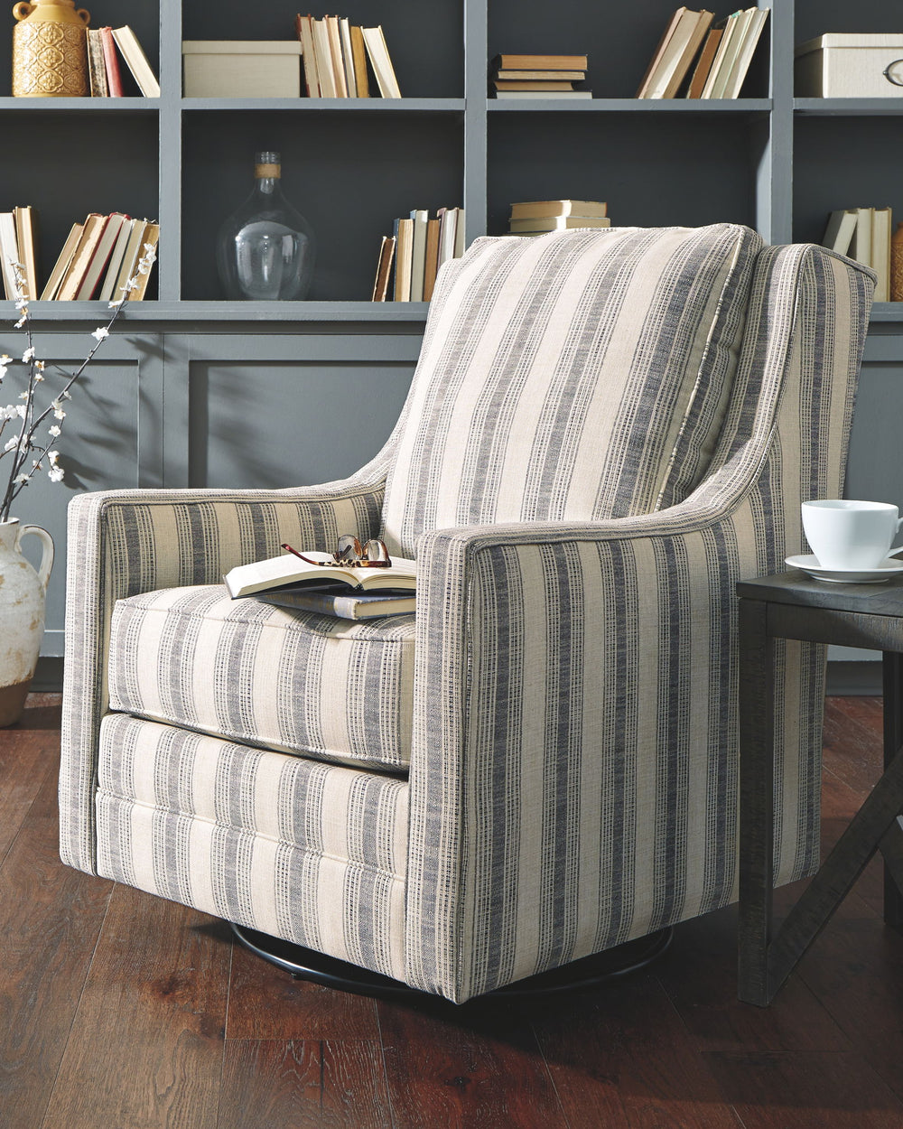 Kambria - Swivel Glider Accent Chair - Roberts Furniture & Mattress (Yorktown, VA)