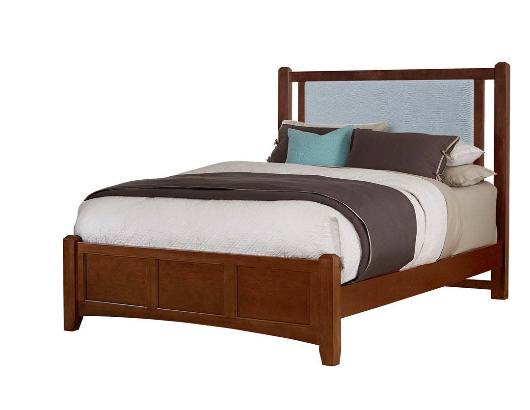 Bonanza - Ocean Blue Linen Upholstered Bed With Storage Footboard - Roberts Furniture & Mattress (Yorktown, VA)