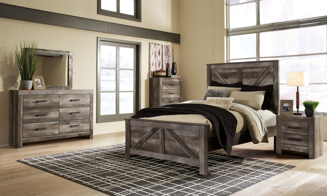 Wynnlow - Crossbuck Panel Bedroom Set - Roberts Furniture & Mattress (Yorktown, VA)