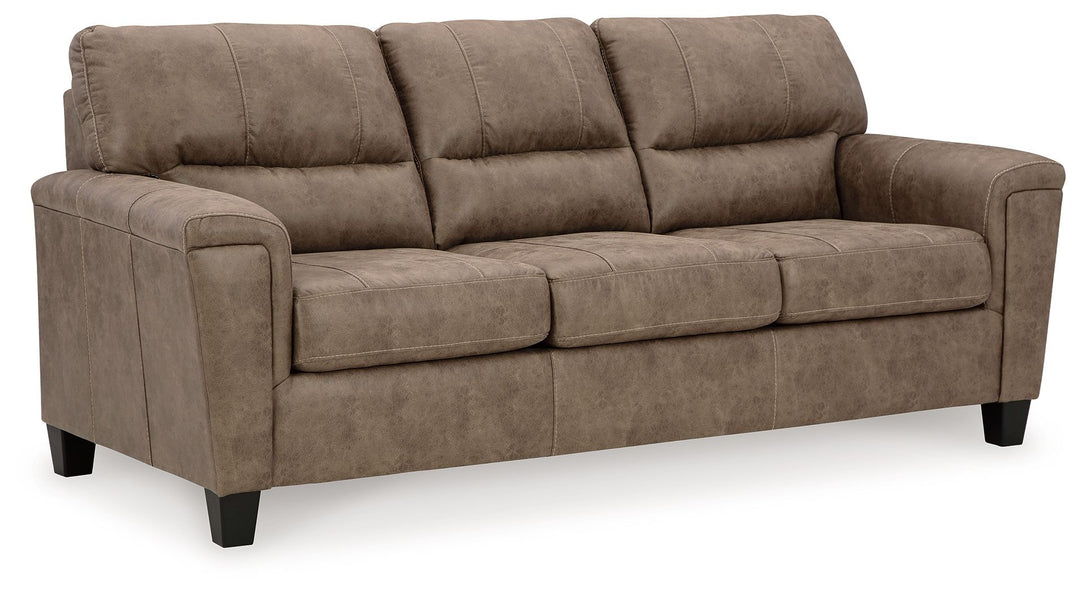 Navi - 3 Pc. - Sofa, Loveseat, Rocker Recliner - Fossil - Roberts Furniture & Mattress (Yorktown, VA)