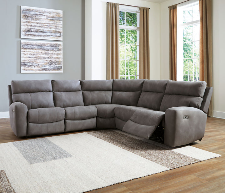 Next-Gen Durapella - Power Reclining Sectional Set - Roberts Furniture & Mattress (Yorktown, VA)