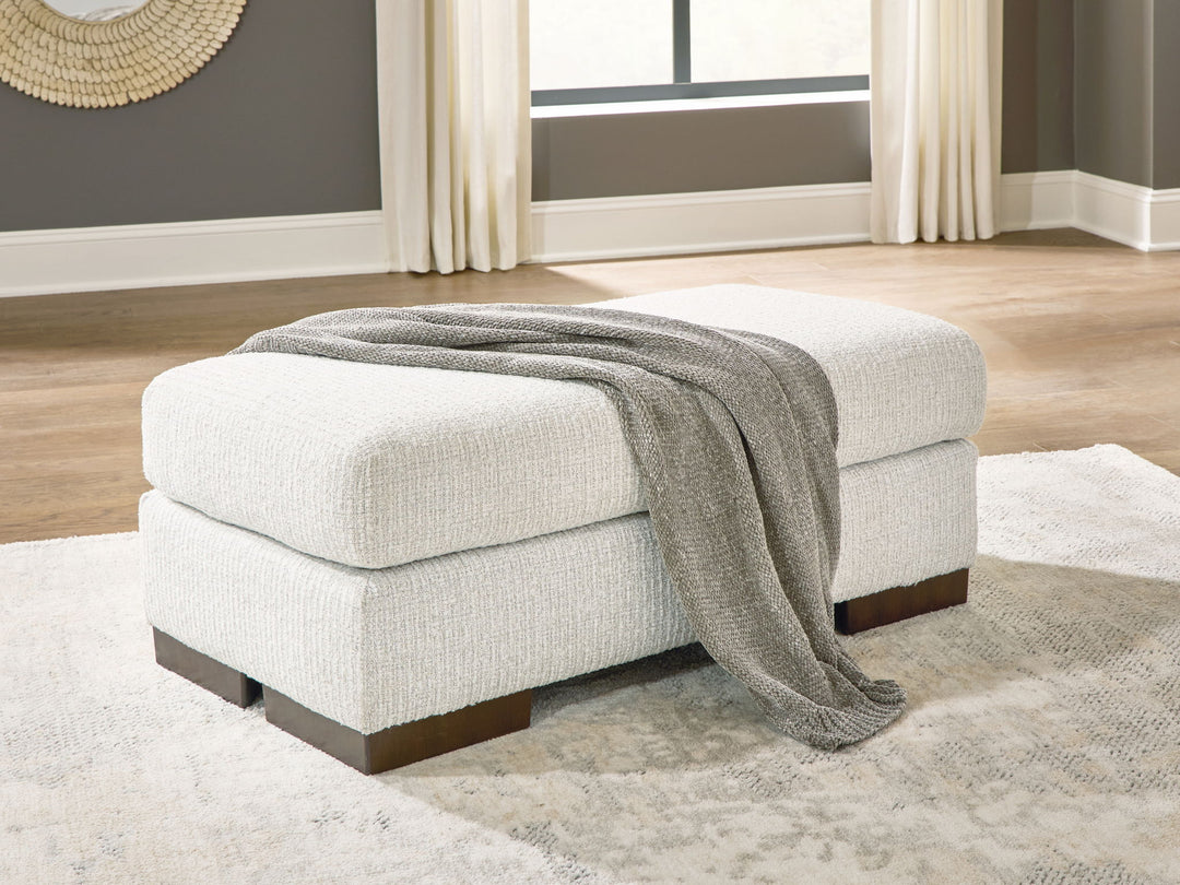Hartside - Ottoman - Frosted - Roberts Furniture & Mattress (Yorktown, VA)