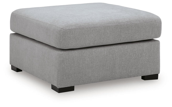 Lakepoint - Oversized Accent Ottoman - Nickel - Roberts Furniture & Mattress (Yorktown, VA)