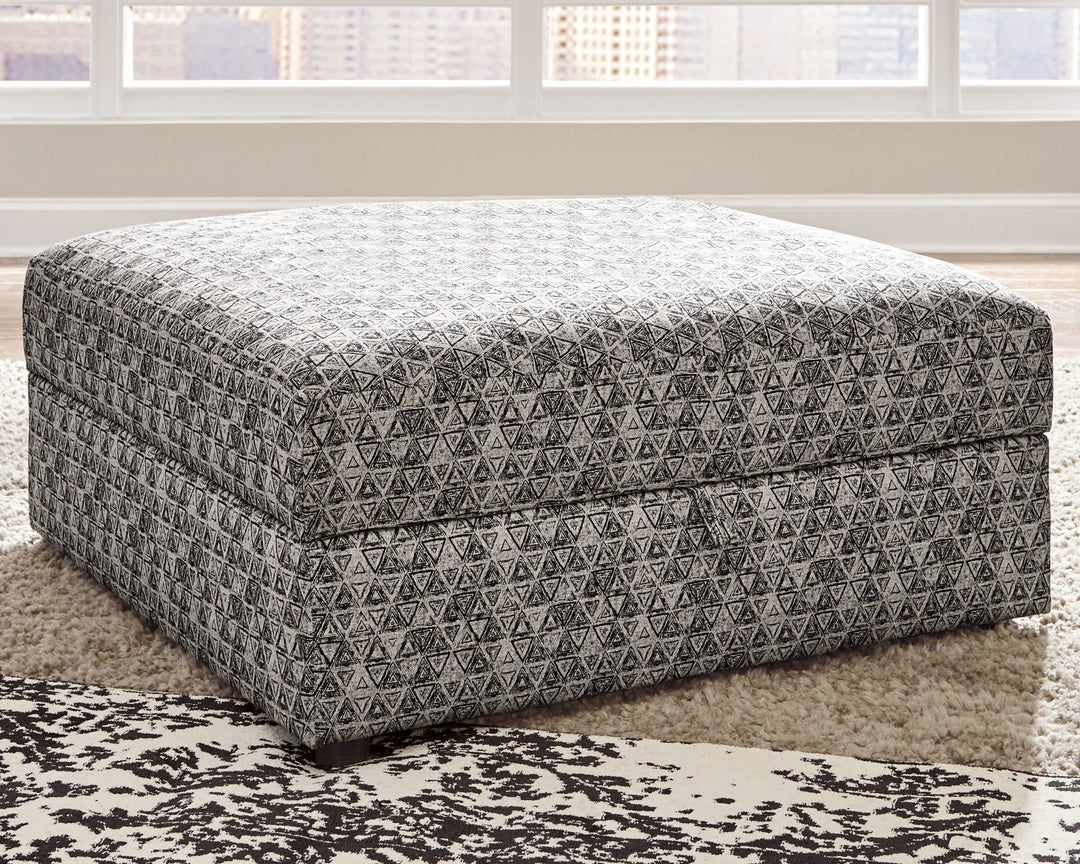 Kellway - Ottoman With Storage - Bisque - Roberts Furniture & Mattress (Yorktown, VA)
