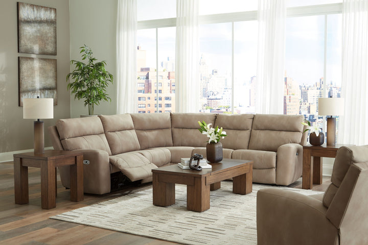 Next-Gen Durapella - Power Reclining Sectional Set - Roberts Furniture & Mattress (Yorktown, VA)