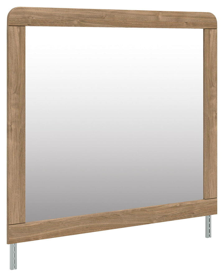 Gramburg - Bedroom Mirror - Warm Natural Brown - Roberts Furniture & Mattress (Yorktown, VA)