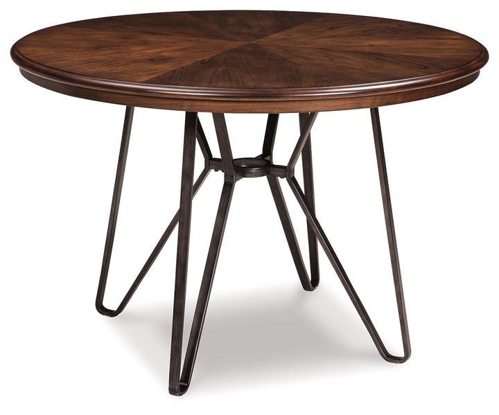 Centiar - Round Dining Room Table - Brown
