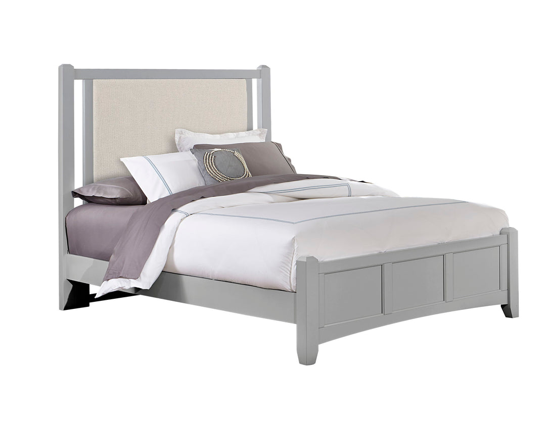 Bonanza - Linen Upholstered Bed With Mansion Footboard - Roberts Furniture & Mattress (Yorktown, VA)