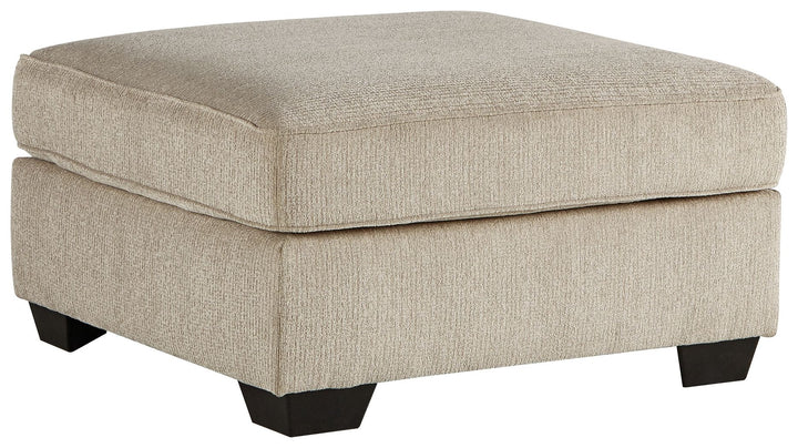 Decelle - Oversized Accent Ottoman - Putty
