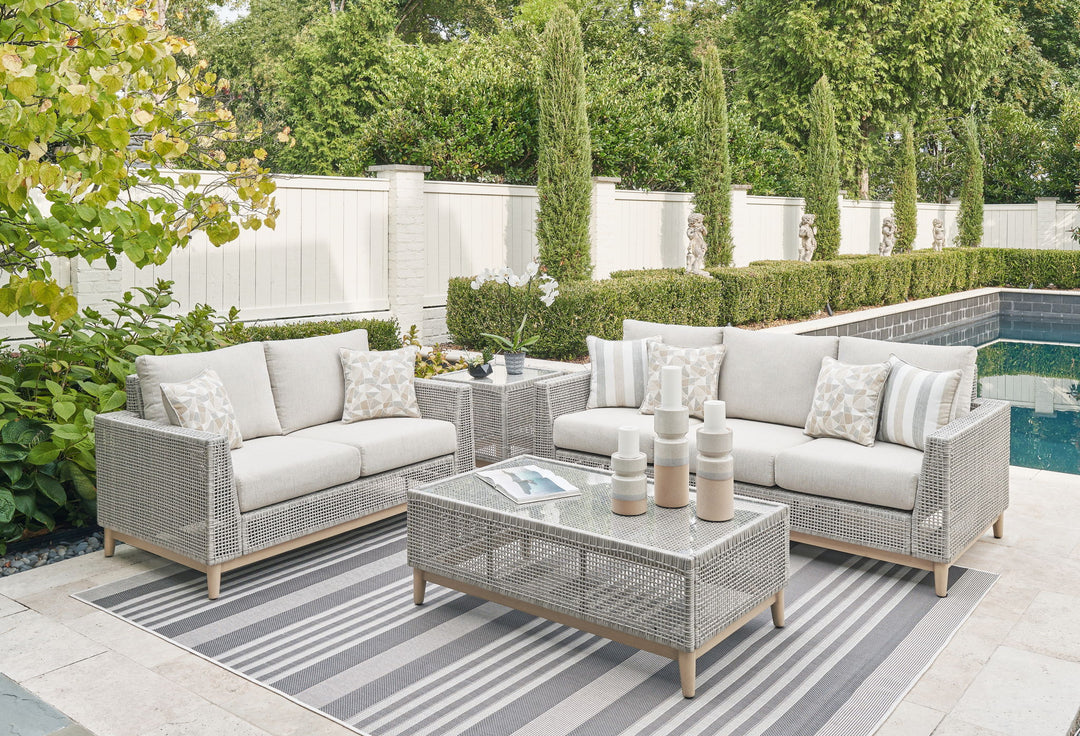 Seton Creek - 4 Pc. - Lounge Set - Gray - Roberts Furniture & Mattress (Yorktown, VA)