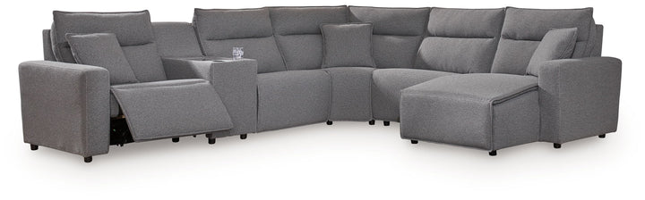 ModMax II - Salt And Pepper - Reclining Sectional