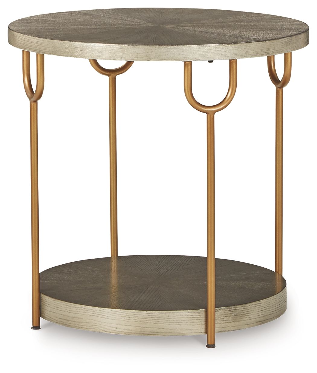 Ranoka - Round End Table - Platinum