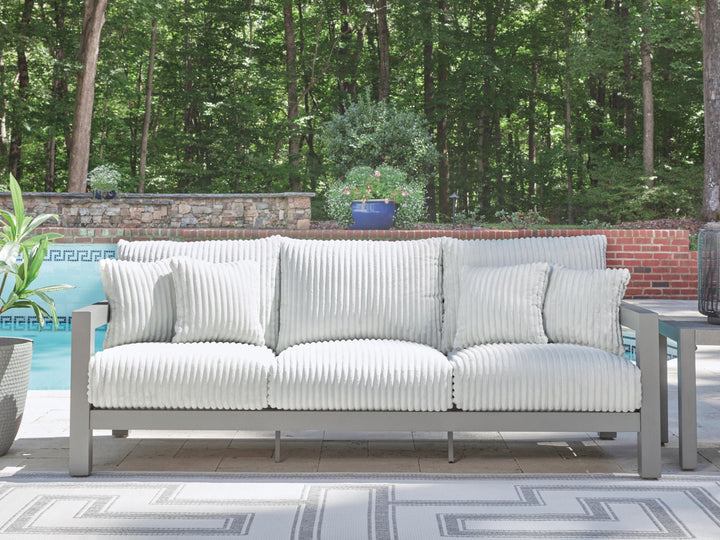 Hurley Park - Sofa With Cushion - Gray - Roberts Furniture & Mattress (Yorktown, VA)