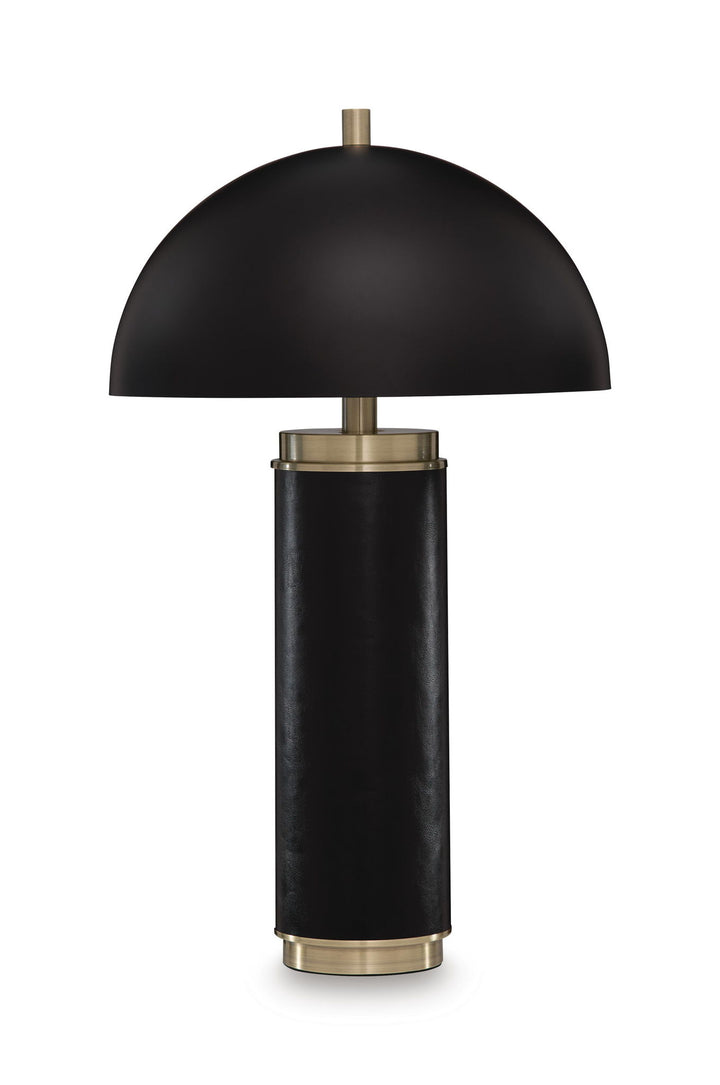Lemland - Metal Table Lamp - Black / Gold Finish