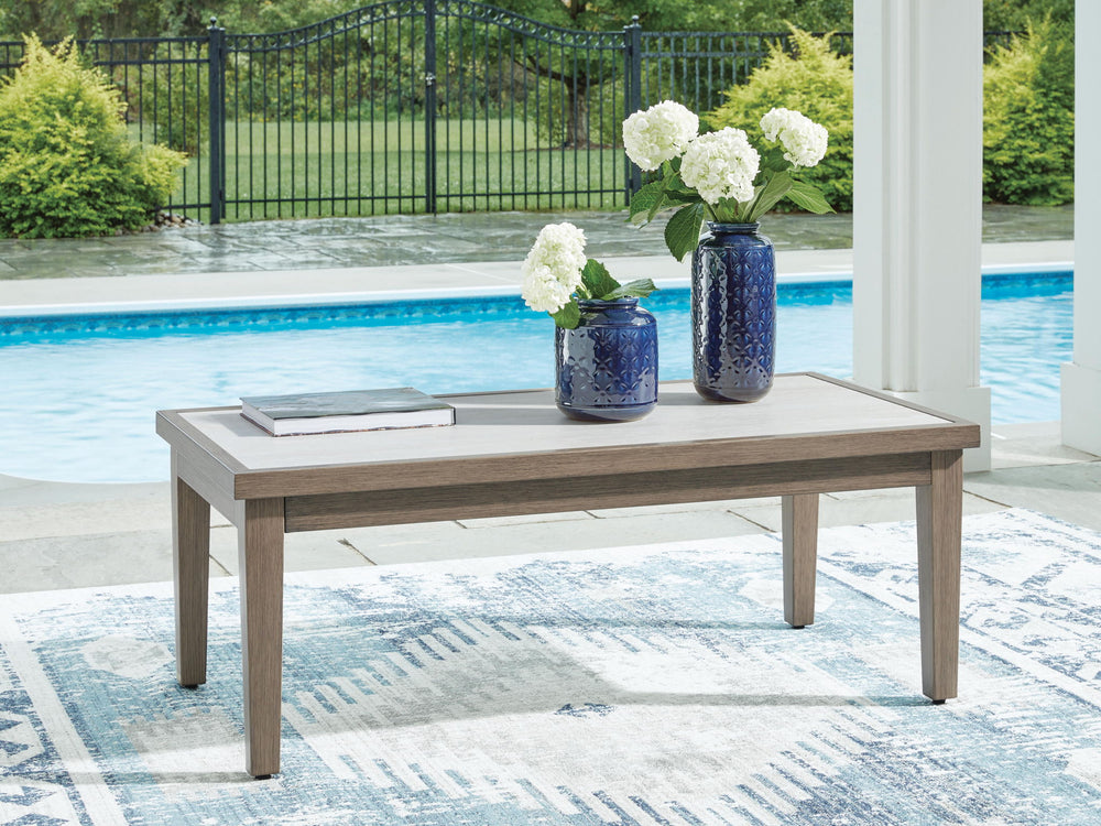 Rainier Ranch - Rectangular Cocktail Table - Brown / Beige - Roberts Furniture & Mattress (Yorktown, VA)