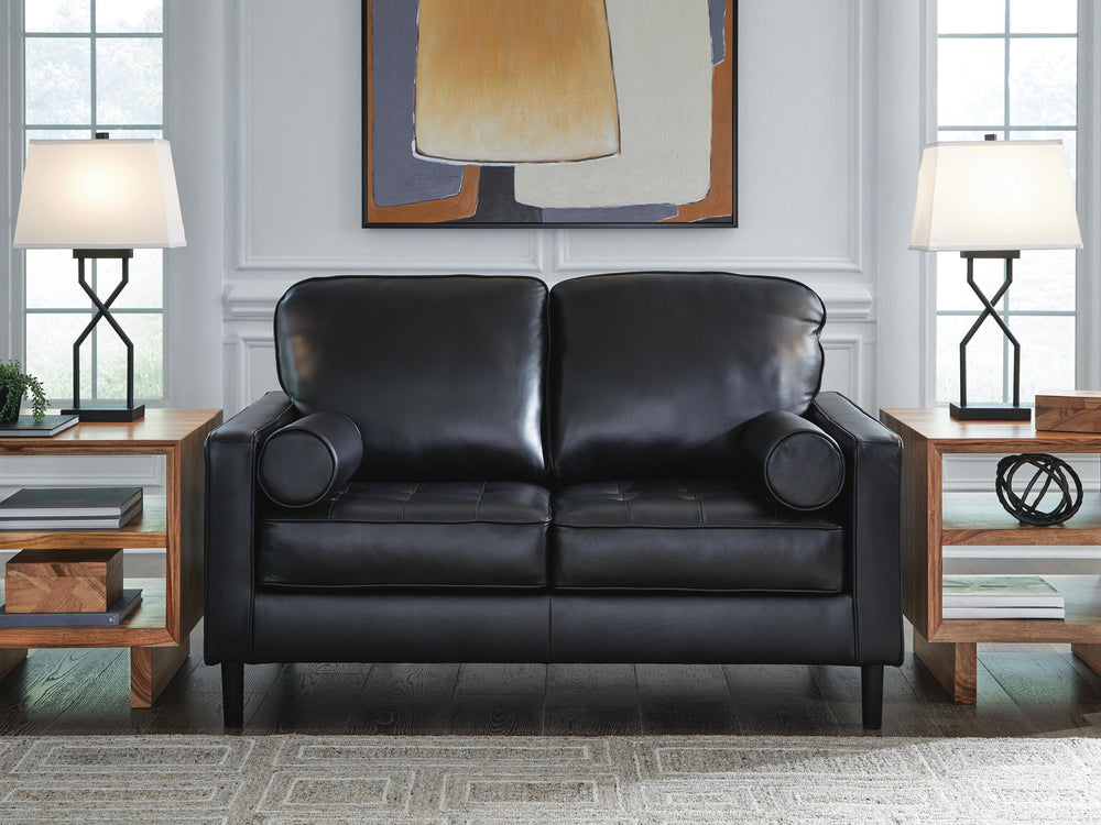 Bryceview - Loveseat - Onyx - Roberts Furniture & Mattress (Yorktown, VA)