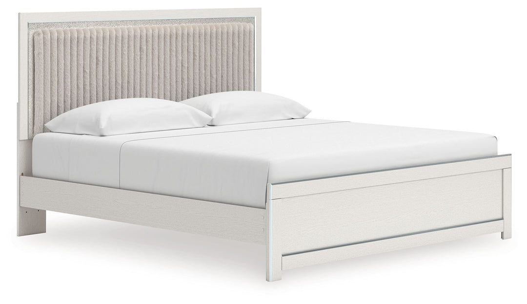 Zuraleus - Upholstered Panel Platform Bed With Roll Slats - Roberts Furniture & Mattress (Yorktown, VA)