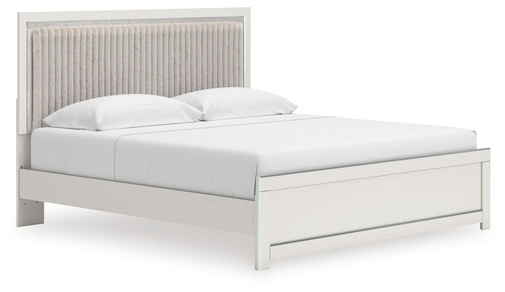Zuraleus - Upholstered Panel Platform Bed With Roll Slats - Roberts Furniture & Mattress (Yorktown, VA)