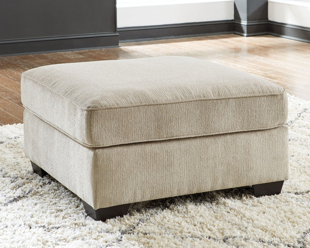 Decelle - Oversized Accent Ottoman - Putty